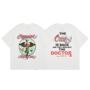 <span class=keywords><strong>Camiseta</strong></span> Gráfica Vintage Lavada Represent, Oversize de Algodón Pesado con Estampado Animal, Estilo Urbano, Manga Corta, Casual para Hombre - Product Image 2