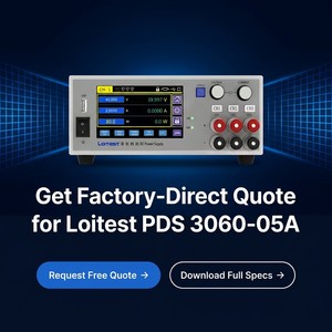 Fuente de Alimentación de Laboratorio LoiTest PDS 3060-05A de Alta Potencia, Triple Canal, 60V 5A 445W, con Pantalla Táctil - Product Image 3