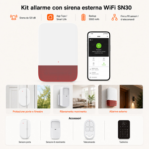 Système d'alarme de sécurité extérieur, contrôlable via application, étanche, kit d'alarme pour maison intelligente - Product Image 2