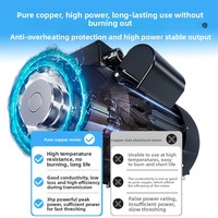 Nouveau modèle de décortiqueuse de maïs automatique à double tambour avec moteur ; Machine électrique domestique compacte pour le décorticage et le blanchiment en une seule étape