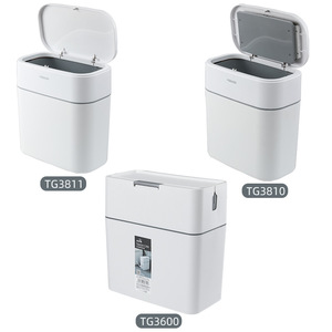 Cubo de basura minimalista de ranura estrecha de 10L multifunción para cocina, baño, sala de estar, estudio - Product Image 1