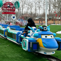 Limeiqi Attraction Enfants En Plein Air Piste Électrique Train Parc D'attractions Enfants Manèges Petit Piste Train Piste Électrique Train