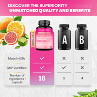 Complément alimentaire pour femmes OEM Myo-Inositol Berberine D-Chiro Inositol en capsules, favorise le métabolisme des œstrogènes et l'équilibre hormonal