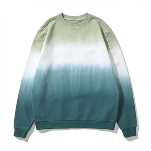 Sudadera de Algodón Degradado Personalizada para Mujer, Cuello Redondo, Manga Larga, Tejido Transpirable, Tie Dye, 320 Gsm, Estilo Casual, Primavera - Product Image 5