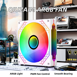 PWM 제어 ARGB 팬 프리즘 미러 신성한 빛 AURA 동기화 범용 PC 케이스 냉각 솔루션 - Product Image 2