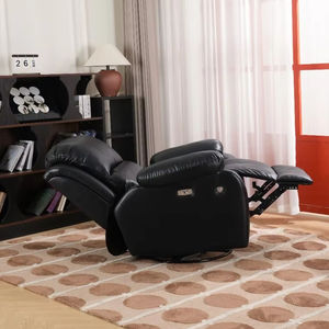 DOSER Moderner Einzelner Elektrischer Relaxsessel mit Massagefunktion, Lederpolsterung, Metallbeinen, Handyhalterung & USB-Anschluss - Product Image 5