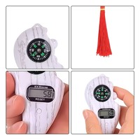 Compteur numérique électronique avec boussole, jouet de doigt à pompon, outil de relaxation et de décompression à réinitialisation manuelle, affichage LCD