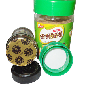 Good quality printed induction aluminum foil sealing liner wad with cardboard backing for sealing to Total motor oil PE bottles