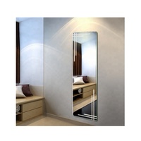 Espejo de Pared Rectangular Plateado sin Marco con Borde Biselado, Espejo Templado Grande sin Marco, Moderno, Personalizado de Fábrica