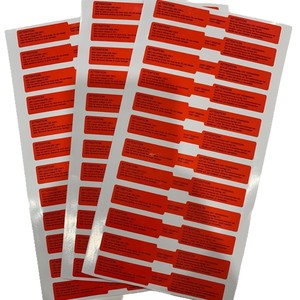 Etiquetas Adhesivas de Advertencia para Electrónica, 24V, Solo para Uso en Ubicaciones Secas, Película Protectora Impermeable de Alta Adhesión - Product Image 1