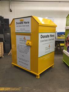 حاوية تخزين مستطيلة من الفولاذ المجلفن قابلة للضغط لإعادة تدوير الملابس المستعملة - صديقة للبيئة - Product Image 6