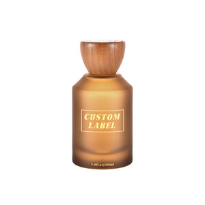 Factory Price Reuse Frosted Black Perfume <strong>Bottle</strong> <strong>5cl</strong> Transparent Glass Parfum <strong>Bottle</strong> with Wooden Cap - Product Image 4