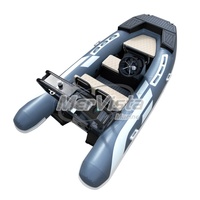 Offre Spéciale usine vente directe Kayak de pêche 12ft bateau profond V Hypalon/PVC coque en aluminium RIB gonflable 3.6m bateau