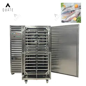 Máquina industrial IQF de congelamento rápido de carne de frutos do mar, vegetais, choque, congelador de frutas, túnel de carne