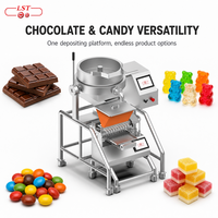 Machine de dépose de bonbons gélifiés et chocolatés, dosage 1-4,5g, 10 buses, écran tactile PLC automatique, trémie 12L