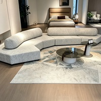 Canapé modulaire irrégulier pour salon, garni d'éponge, ensemble de canapés-lits pour appartement, idéal pour hall d'hôtel et zone de réception
