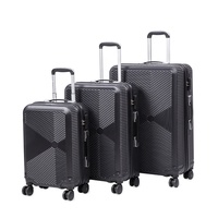 Großhandel Luxuriöses Modernes Leichtgewicht-Hartschalen-Kofferset 3-teilig 20" 24" 28" ABS Spinner-Trolley mit Zahlenschloss