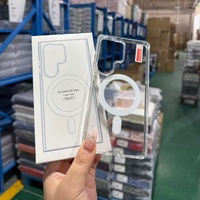 Coques de téléphone portable transparentes en TPU magnétique acrylique antichoc pour Samsung Galaxy S26 S26Edge S26plus A16 A26 A36 A54 A56
