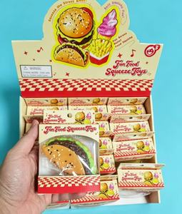 Giocattoli Realistici di Simulazione Cibo - Hamburger Patatine Arrotolate Giocattoli Antistress Regali Creativi a Forma di Snack Giocattoli Divertenti da Spremere - Product Image 4