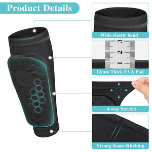 <span class=keywords><strong>Protège</strong></span>-tibias de hockey OEM personnalisables en nid d'abeille pour football, baseball, boxe, <span class=keywords><strong>VTT</strong></span> - Product Image 2