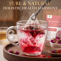 Vente directe usine Marque privée OEM Tisane pour la ménopause 20 sachets Infusion aux herbes Mélanges bien-être féminin Thé équilibrant pour personnalisation