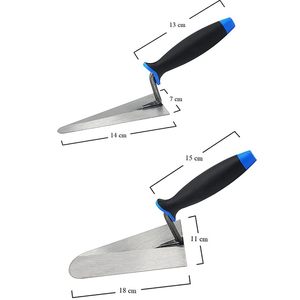 Kit de Herramientas de Albañilería de Acero, Paleta de 18 cm, Paleta para Enlucido de 14 cm, para Trabajos de Mampostería - Product Image 2