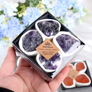 Wholesale Natural <b>Crystal</b> Stone Chakra <b>Crystal</b> Raw Stone Box Custom <b>Crystal</b> Gift Box - Product Image 6