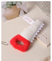 Porte-clés Marteau en Peluche Personnalisé Brodé pour Enfants, Ultra Doux en Coton PP, avec Revêtement UV Anti-Stress