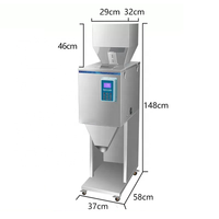 Distributeur de remplissage de poudre semi-automatique Remplisseur à commande numérique verticale Remplisseur de grains de café Machine de remplissage d'emballage de poudre