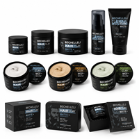 Cire coiffante mate pour hommes OEM, tenue forte, contrôle du volume et de la texture, non grasse, produit capillaire à marque privée