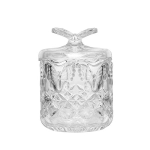 Pot de <span class=keywords><strong>rangement</strong></span> en verre de style européen, luxe léger, avec couvercle, polyvalent, finition brillante, pour décoration intérieure, idéal pour cotons-tiges, cure-dents, snacks, sucre en cubes - Product Image 5