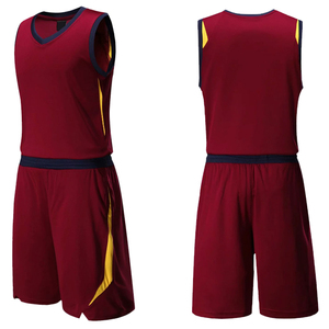 Ensembles d'uniformes de basketball professionnels à manches courtes, design personnalisable, tissu confortable et respirant, uniformes de sport de basketball - Product Image 1