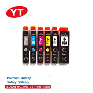 PGI-520 Yelbes PGI 520 PGI520 CLI-521 CLI521 cartouche d'encre Compatible pour <span class=keywords><strong>Canon</strong></span> PIXMA IP4600 <span class=keywords><strong>MP550</strong></span> MP540 - Product Image 1