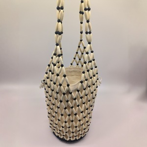 Nuova Borsa Estiva da Donna con Perline in Legno, Lussuosa Borsa a Tracolla Femminile, Sac A Main Femme - Product Image 1