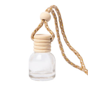 Diffuseur de parfum pour voiture en verre vide, de luxe, fantaisie, en forme de cône, 8 ml, avec bouchon en bois - Product Image 4