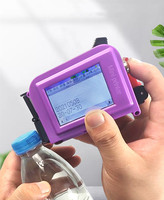 Mini imprimante à jet d'encre avec cartouche d'encre à solvant Imprimante à jet d'encre portable Date d'expiration Codeur de lot