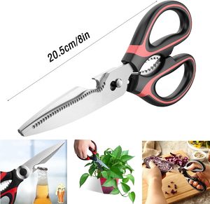 Heavy Duty <b>Kitchen</b> Scissors Dishwasher Safe All Purpose Utility Sharp Stainless Steel Cooking <b>Kitchen</b> <b>Shears</b> - Product Image 3