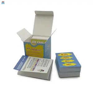 Free Samples Card Game Custom Printing Your Own Design And LOGO High Quality Matte Varnishing Kids Fun Game Cards With Box