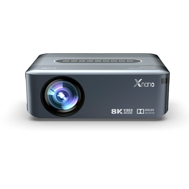 200" Large Screen 8K UHD Home Theater Projector 1080P Native 12000 Lumens Built-in Android 9.0 with D0lby Audio Speaker