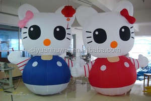 Balon Udara Raksasa Hello Kitty untuk Iklan Luar Ruangan, Bahan PVC, Produk Promosi Penjualan - Product Image 6