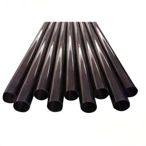 Tube rond en <span class=keywords><strong>fibre</strong></span> de carbone mat uni, sur mesure, diamètre extérieur et intérieur, épaisseur, fourni par l'usine - Product Image 1