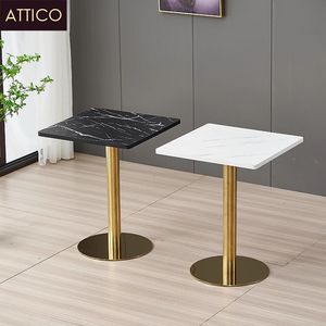 โต๊ะเล็กๆทำจากไม้แบบโมเดิร์นสำหรับร้านอาหารร้านอาหารทำจากโลหะหินอ่อนหรูหราใช้ในร้านกาแฟ - Product Image 3