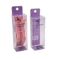 Scatola di Imballaggio in Plastica PET Personalizzata per Fermagli per Capelli |   Design Ecologico Trasparente a Conchiglia con Stampa Logo Personalizzata