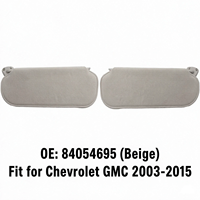 Pare-soleil beige 84054695 compatible avec Chevrolet GMC 2003-2015, pièces de rechange automobiles