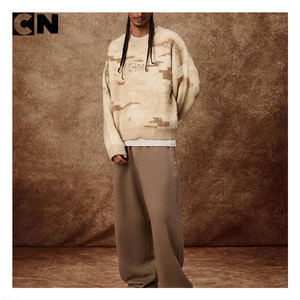 Pull en maille douce et moelleuse en acrylique et polyester pour homme, avec logo personnalisé brodé, certifié GRS, fabriqué par un fabricant de pulls - Product Image 4