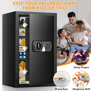 Weichi Custom Security Steel Home Use Electronic Safe Anti-theft Money Deposit Safes Metal <b>Box</b> Room Hidden Secret Safe <b>Box</b> - Product Image 6