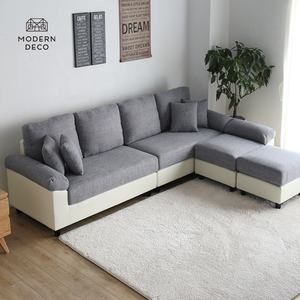 Canapé <span class=keywords><strong>convertible</strong></span> sur mesure pour <span class=keywords><strong>salon</strong></span>, canapé d'<span class=keywords><strong>angle</strong></span>, canapé d'<span class=keywords><strong>angle</strong></span> et ensemble de 2 poufs doubles, canapé en forme de U - Product Image 3