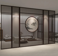 Cloison de séparation personnalisée pour salon/salle à manger, cloison moderne en acier inoxydable, couleur/taille sur mesure, installation OEM sur site
