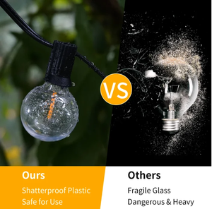 <span class=keywords><strong>Guirnalda</strong></span> de Luces LED Solares con Clasificación IP65, Resistente a la Intemperie, Iluminación Decorativa para Exteriores, <span class=keywords><strong>Terraza</strong></span>, Pared y Fiestas - Product Image 4