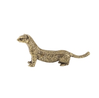 Décoration en laiton, adorable petit animal loutre, décoration de service à thé, décoration de table pour animaux de compagnie, artisanat pour animaux de compagnie, cadeaux